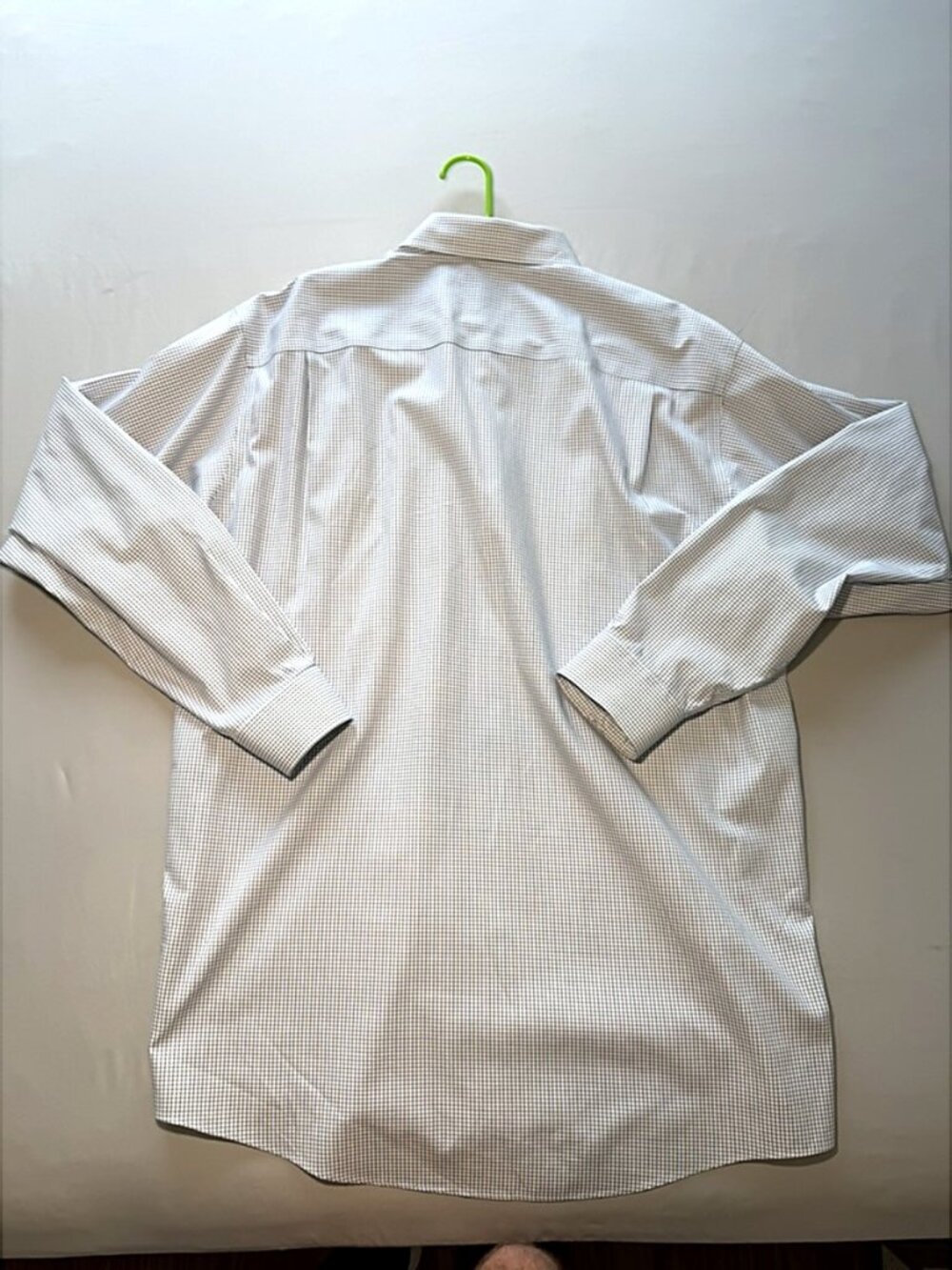 Enro Men's Dress Shirt White Tattersall Check 17 34/35 Tall